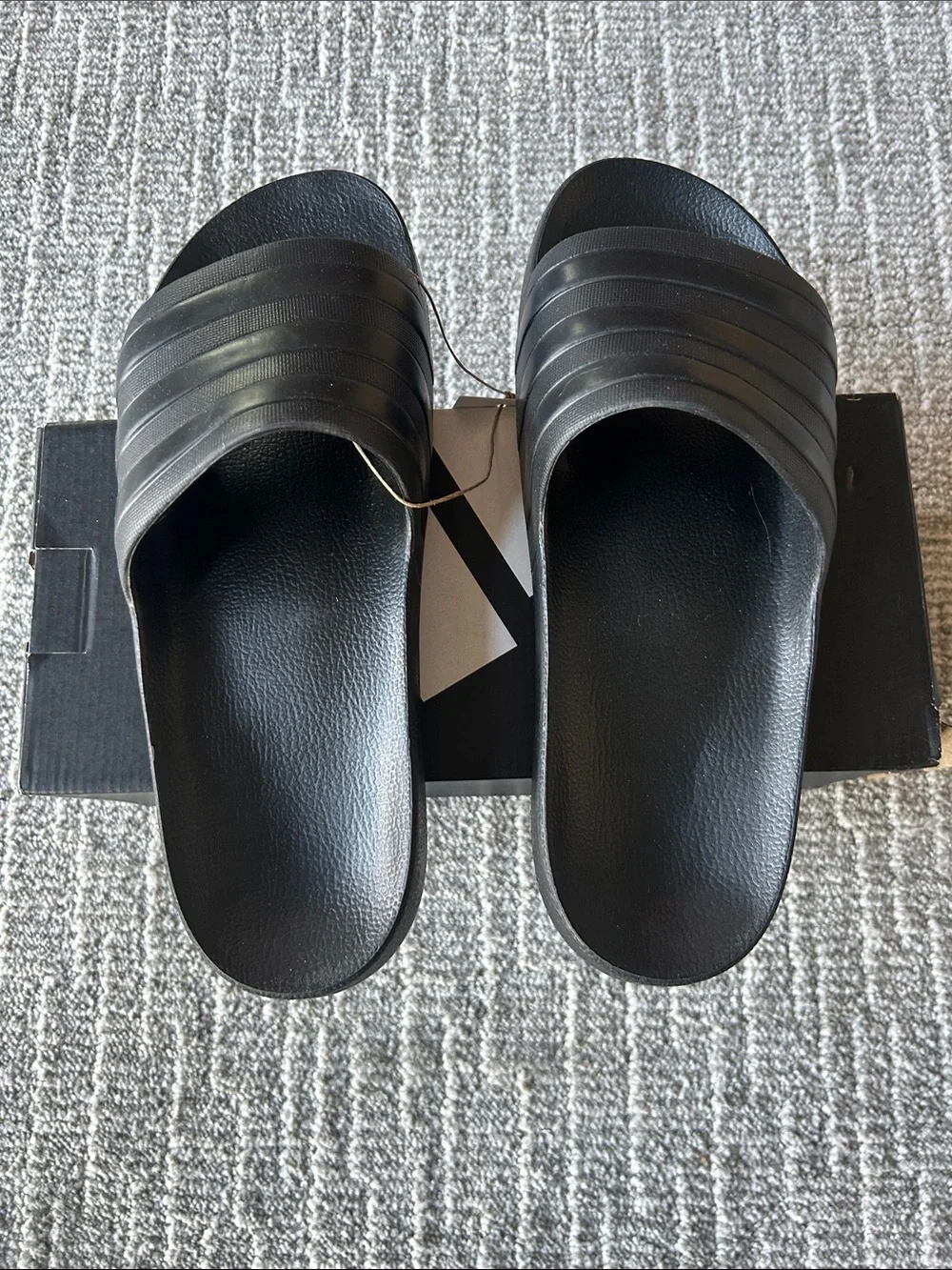 adidas Adilette Comfort Slide Sandals Black 11